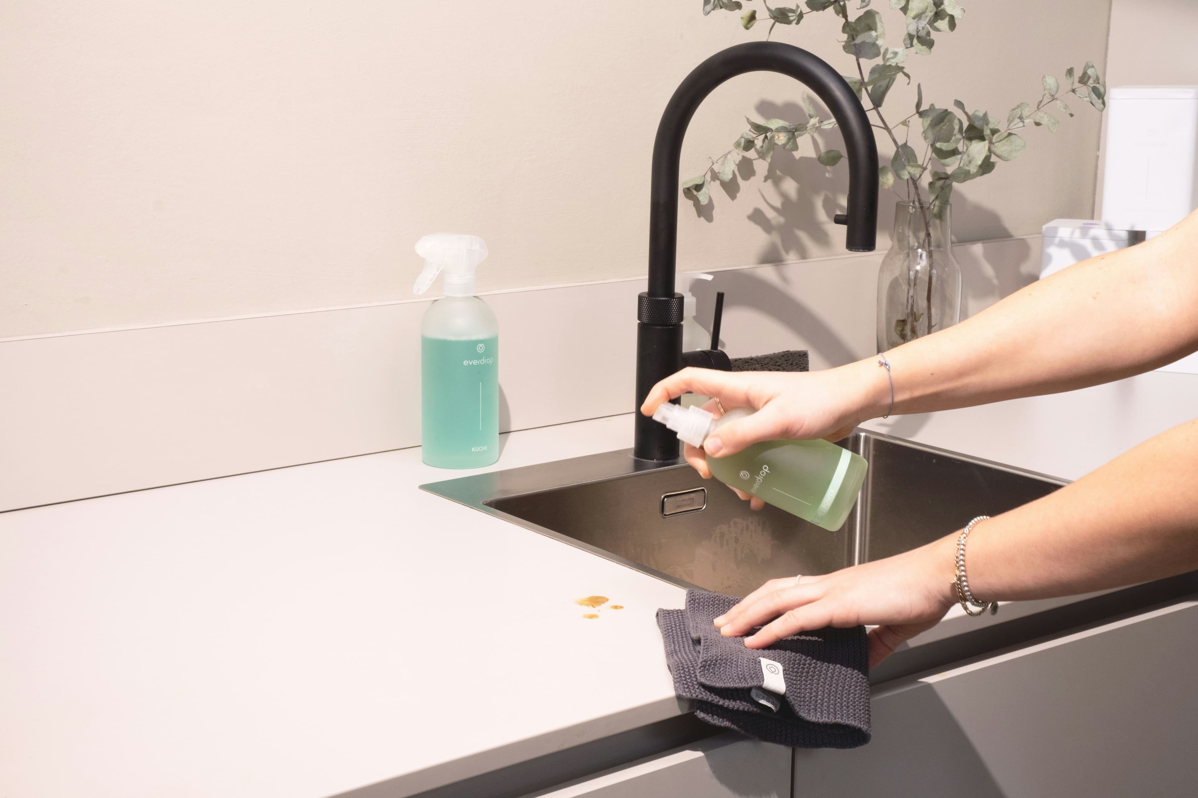 Customer enjoying a clean home